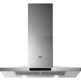 Aeg DKB5960HM 90cm Stainless Steel Box Wall Chimney Hood, Plus Touch on Glass, LED Lighting, 3+inten