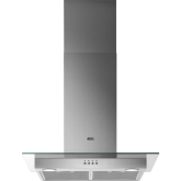 Aeg DTB3654M 60cm Transparent Glass Wall Chimney Hood, Mecanical Push Buttons, LED Lighting, 3 Speed