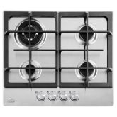 Belling GHU603CISTA 4 Burner Gas Hob S/S Front Controls Cast Iron