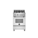 Bertazzoni UK Ltd MAS64L1EXC Master 60cm Range Cooker Single Oven Dual Fuel Stainless Steel