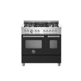 Bertazzoni UK Ltd MAS95C2EXC Master 90cm Range Cooker Twin Oven Dual Fuel Stainless Steel