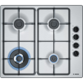 Bosch PBH6B5B60 58cm Gas Hob - Stainless Steel