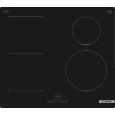 Bosch PWP611BB5B 60cm Induction Hob, Touch Control, 4 Zones, CombiZone, Frameless. Plug and Play wit