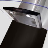 Cda CSB92KBL Curved metal splashback