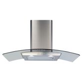 Cda ECP82SS Curved glass extractor, Ducted/re-circulating, LED lights,SS