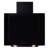 Cda EVA60BL Angled extractor, Ducted/re-circulating, LED lights, TC, black