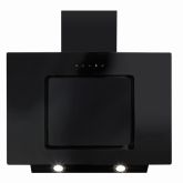 Cda EVA70BL Angled extractor, Ducted/re-circulating, LED lights, TC, black