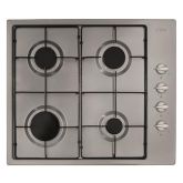 Cda HG6151SS 4 burner gas hob, enamel pan supports ,side control 