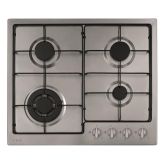 Cda HG6251SS 4 burner gas hob, enamel pan supports , front control 