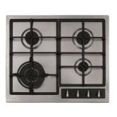 Cda HG6351SS 4 burner gas hob, cast iron pan supports , WB 