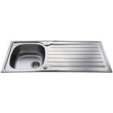 Cda KA21SS SS single bowl sink, reversible, fits 450mm base 