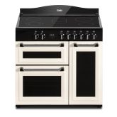 Creda C90RCCTCRM 90cm Electric Range Cooker with Triple Oven with Ceramic Hob - Cream