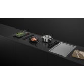 Fisher + Paykel CI905DTTG1 6" Touchscreen Induction Cooktop, Minimal Grey Glass, 90cm, WiFi, compat