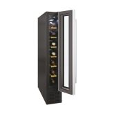 Hoover HWCB 15 UK/1 15 cm wine cooler, 7 bottles, Black with slim Stainless Steel Frame