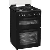 Hotpoint HDD6GDC2B1 Dual Fuel Double Cooker - Black