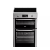 Hotpoint HDE6IDC2X 60cm Double Electric Cooker Induction