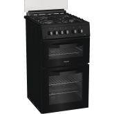 Hotpoint HDG5GCB gas freestanding double cooker: 50cm