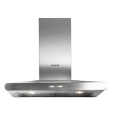 Hotpoint PHC7.7FLBIX 70Cm T Box Hood 4 Speed Soft Button Controls Led Lights Max Extraction 713 M³/H