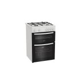 Indesit IDG6GW 60cm Gas Double Cooker - White