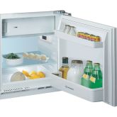 Indesit INBUF011 Built-Under Fridge With Ice Box, Fixed Hinge, Stainless Steel