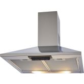 Indesit UHPM 6.3F CS X/1 60Cm Pyramid Hood , 368M3/H Extraction Rate ,Halogen, Charcoal Filters