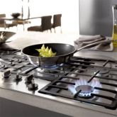 Miele KM2354-1 888mm wide, 5 zone gas hob with dual wok