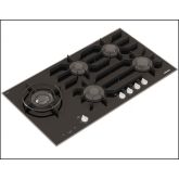 Miele KM3054-1 942mm wide, 5 zone gas hob with wok burner - ceramic base