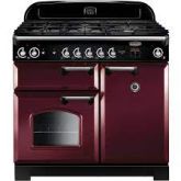 Rangemaster CLA100NGFCY/C 117650 CLASSIC 100 GAS CRANBERRY CHROME