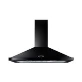 Rangemaster LEIHDC90BC 90CM Chimey Hood, Black Chrome, no rail
