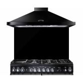 Rangemaster UNBSP100BL/ 95770 UNIVERSAL 100CM SPLASHBACK BLACK
