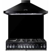 Rangemaster UNBSP110BL Universal Black 110cm Splashback