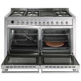 Smeg A4-81 120cm Opera Dual Fuel Range Cooker Stainless Steel