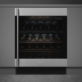 Smeg CVI338RX3 60cm Classic U/C Wine Cooler with Right Hand Hinge SS