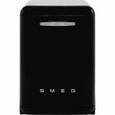 Smeg DFFABBL 60cm 50s style Freestanding Dishwasher Black