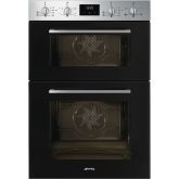 Smeg DOSF400B Cucina Double Oven Black