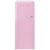 Smeg FAB28LPK5 60cm 50s Style Left Hand Hinge Fridge with Icebox Pink
