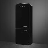 Smeg FAB38LBL6 70cm 50s Style Left Hand Hinge Fridge Freezer Black