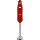Smeg HBF01RDUK Retro Hand Blender, Pastel Red