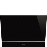 Smeg KV28N 80cm Angled Chimney Hood Black