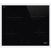 Smeg SE264TD1 60cm 4 Zone Straight Edge Glass Ceramic Hob with Touch
