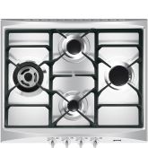 Smeg SR264XGH2 60cm Cucina Gas Hob Stainless Steel