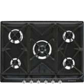 Smeg SR975NGH 69cm Victoria Gas Hob Black