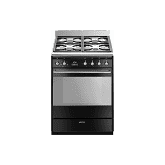 Smeg SUK61MBL9 60cm Concert Dual Fuel Cooker Black