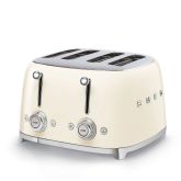 Smeg TSF03CRUK Cream 50s 4 by 4 slice Toaster