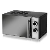 Tower T24015 800W 20L Manual Microwave, Stainless Steel 