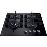 Whirlpool GOWL 628/NB Gas On Glass Hob 4 Burners 60Cm - Black