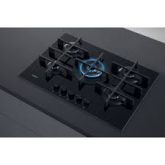 Whirlpool GOWL 758/NB Hob 5 Burners Gas On Glass 75Cm - Black