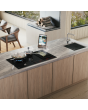 ASKO HIG89524BGB1 90cm Dual Induction and Gas Hob