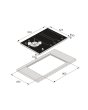 ASKO HIG89524BGB1 90cm Dual Induction and Gas Hob