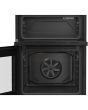 Beko EDC6731K 60cm Double Oven Electric Cooker with Vitroceramic Hob - Black